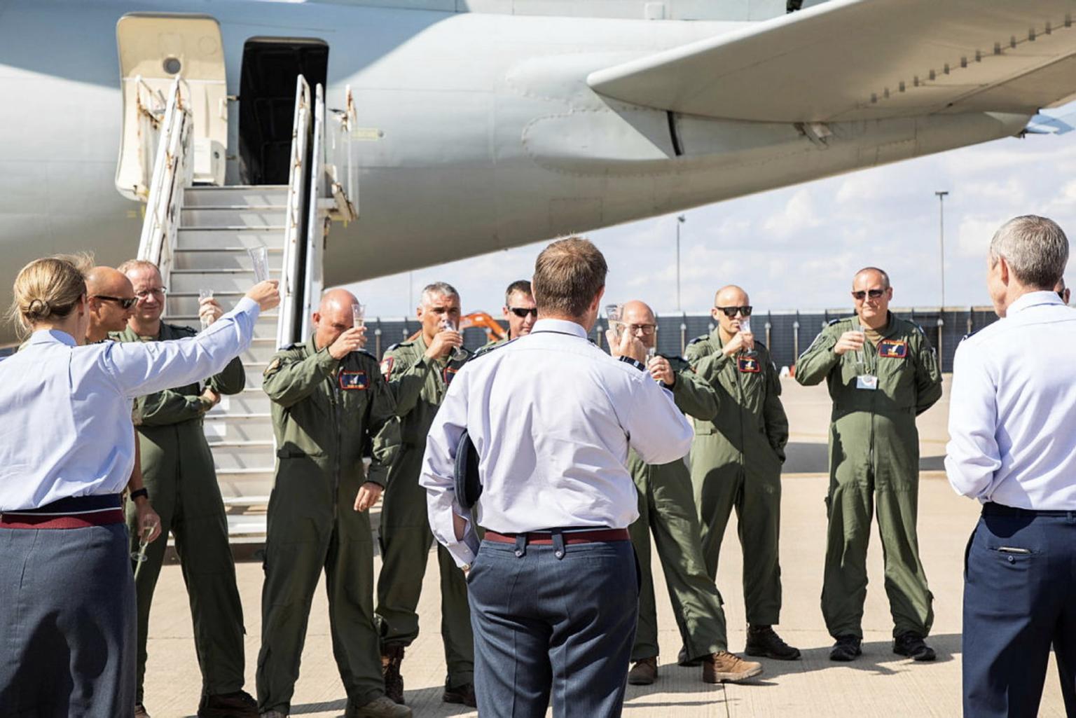 E-3D Sentry Lands At RAF Waddington After Final Mission