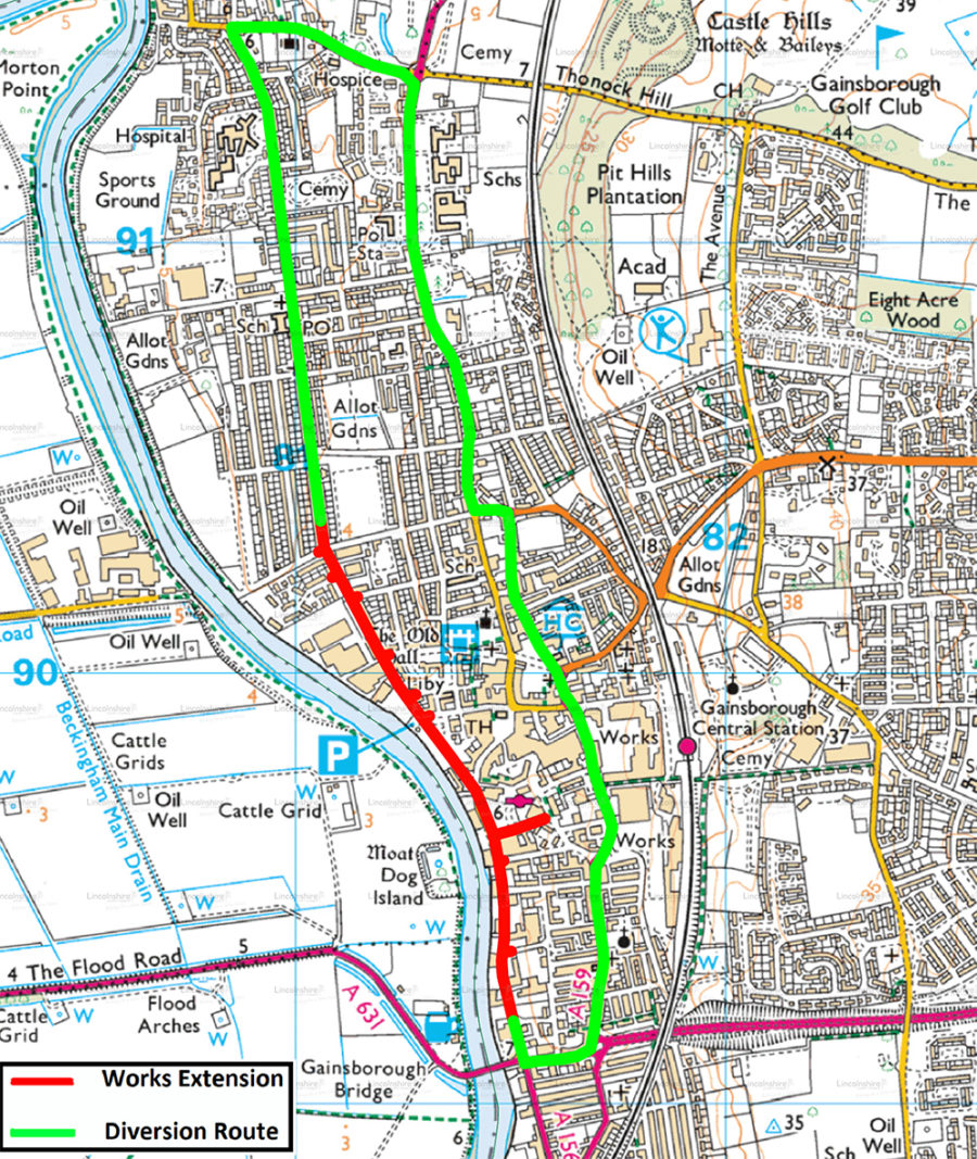 Six weeks of overnight closures on busy Gainsborough road