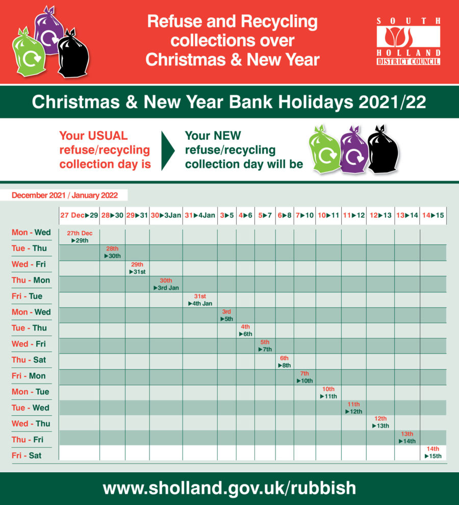 Christmas And New Year Bin Schedules For All Lincolnshire Councils