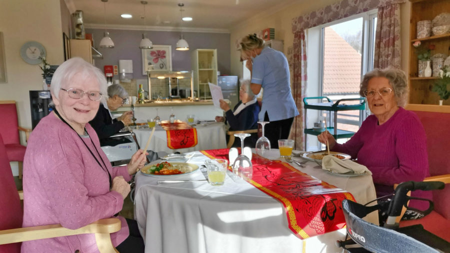 Care home near Lincoln celebrates Chinese New Year - with a twist