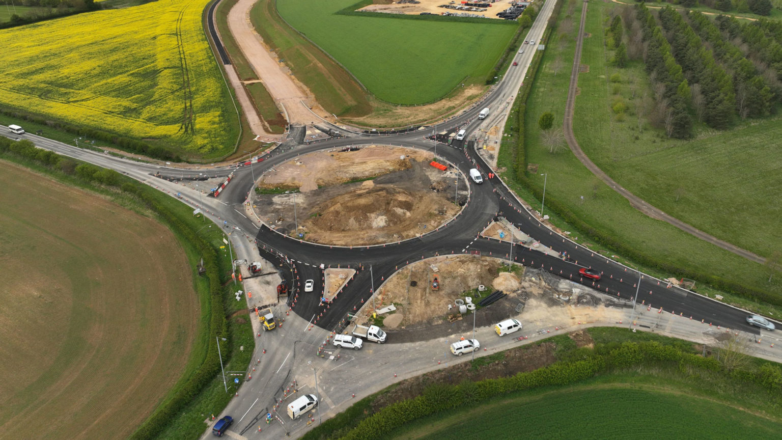 Four Weeks Of Road Closures For A52 Roundabout Works In Grantham