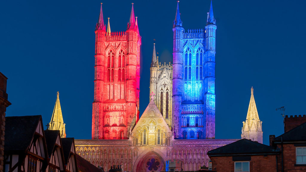 Thousands turn out for beacon lighting event at Lincoln Castle