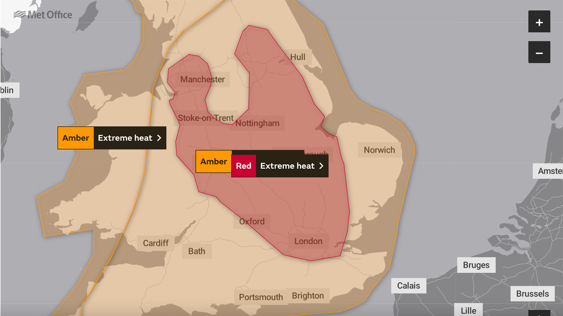 respons Sanders skovl Lincolnshire scorcher: First ever red weather warning for heat in the UK