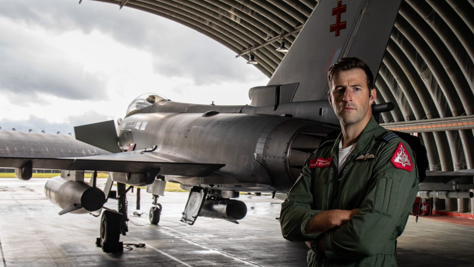 RAF Coningsby squadron leader in cockpit for first ever British orbital ...