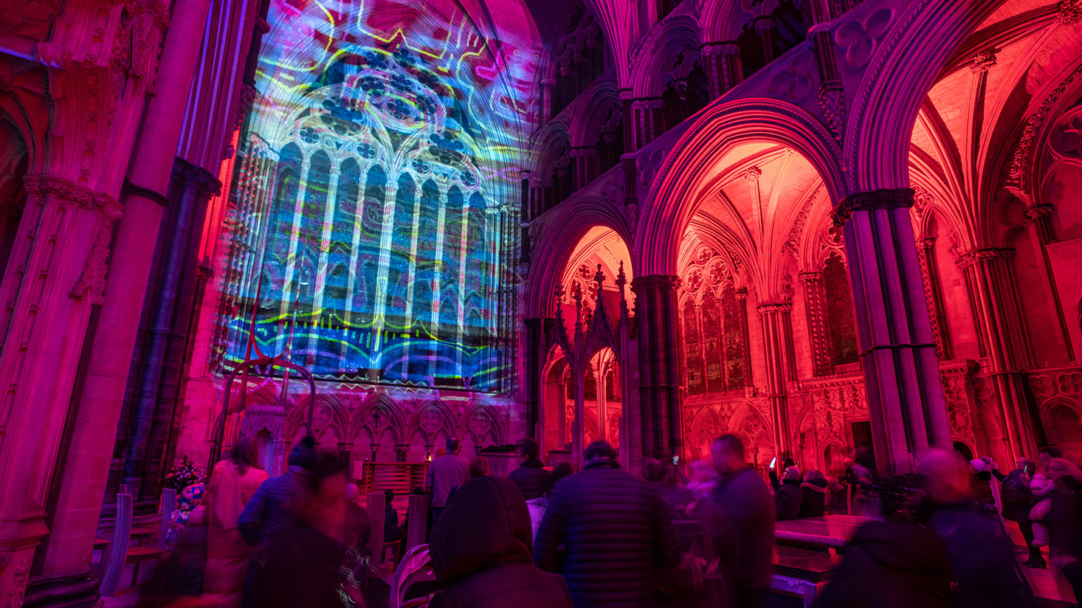 Luxmuralis light show stuns crowds at Lincoln Cathedral