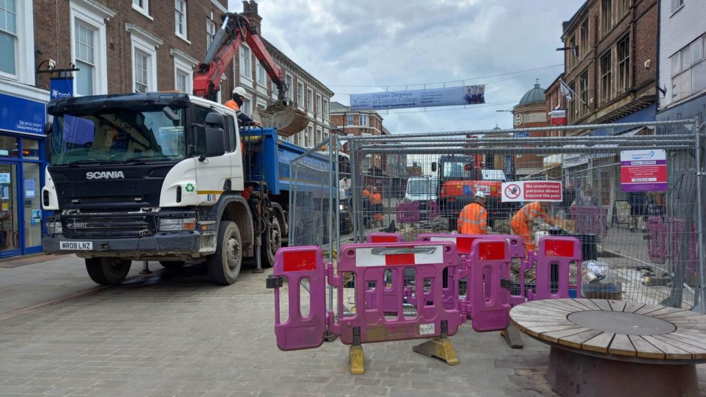 Anglian Water Must Improve Highways Management Council Report Says   Anglian Water Works On High Street 1024x576 