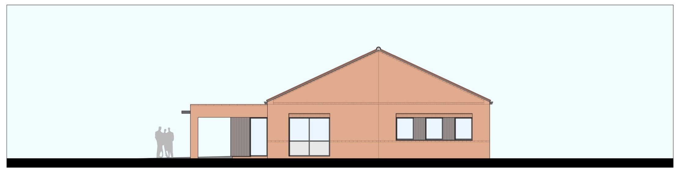 Proposed elevations for the new centre | Image: West Lindsey District Council